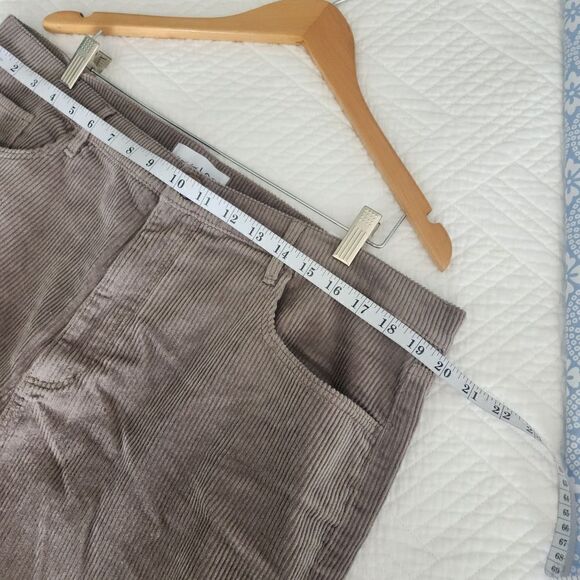 LOFT The straight crop high rise corduroy Frey hem pants - Picture 5 of 16